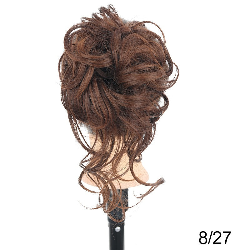 Messy Curly Hair Bun Clip Hair Extensions Claw Clip
