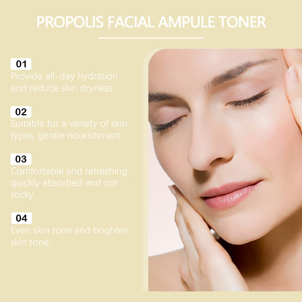 Propolis Honey Ceramide Toner, Face Essence Spray Hydrating Moisturizing Face Toner