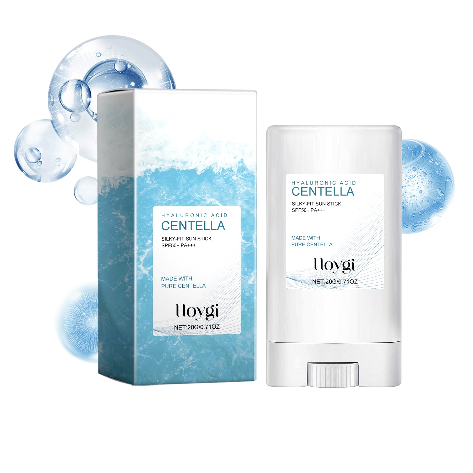 Centella Face Sun Stick SPF 50, Natural Reef Safe Gentle Moisturizing And Isolating UV Protection To Repair Skin