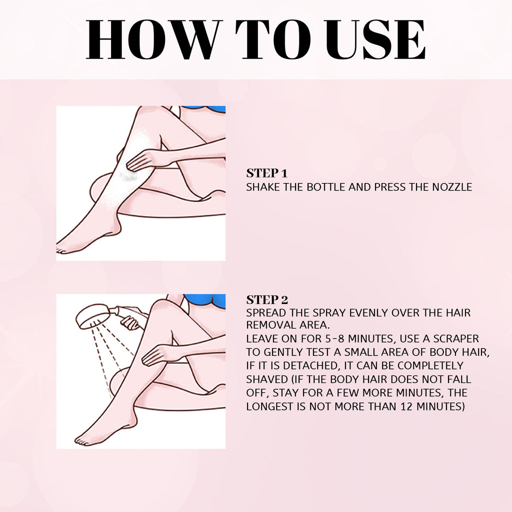 Honey Hair Removal Mousse Spray, Full Body Hair Removal, Sensitive Skin Friendly
