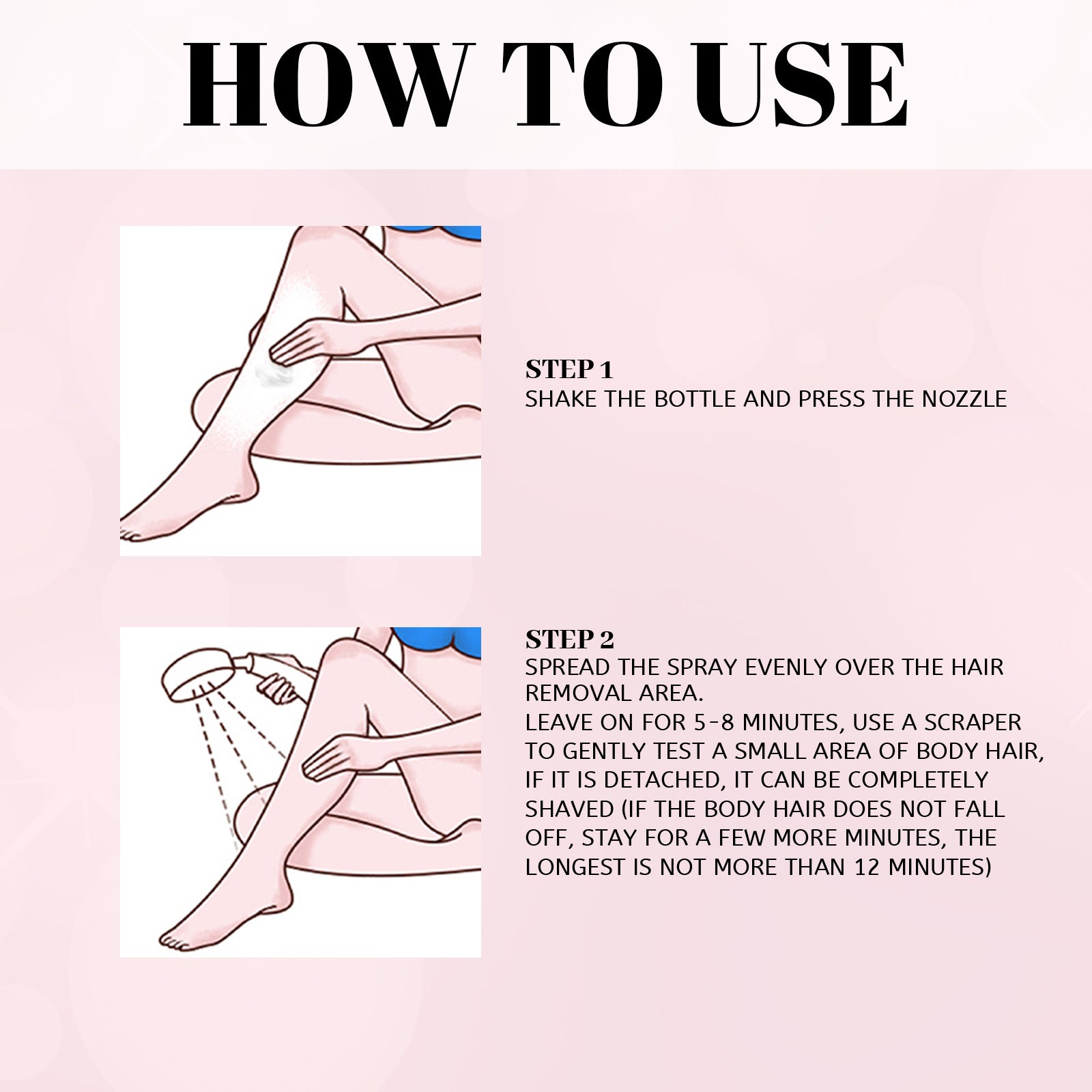 Honey Hair Removal Mousse Spray, Full Body Hair Removal, Sensitive Skin Friendly