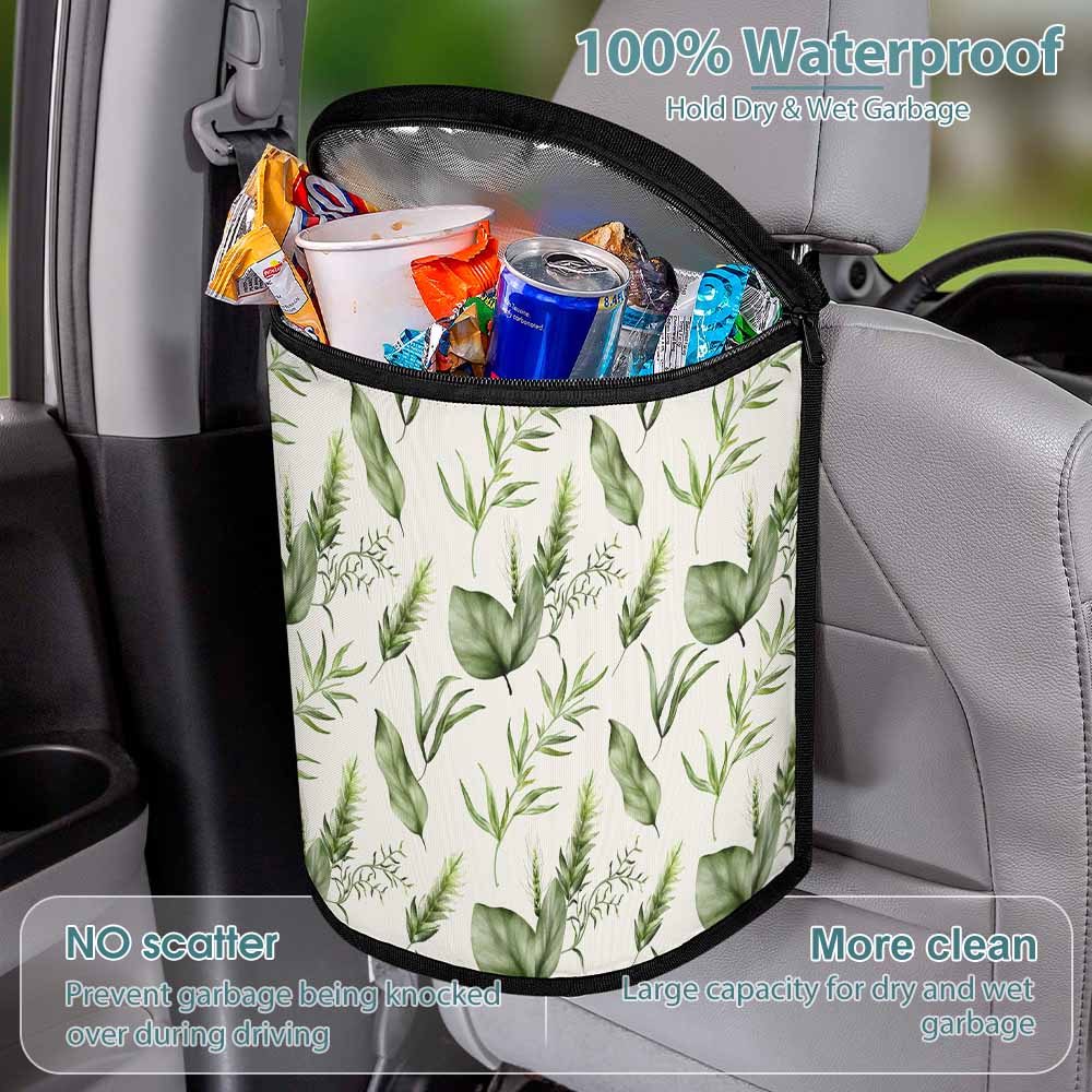 Leaf Pattern Car Trash Storage Bag