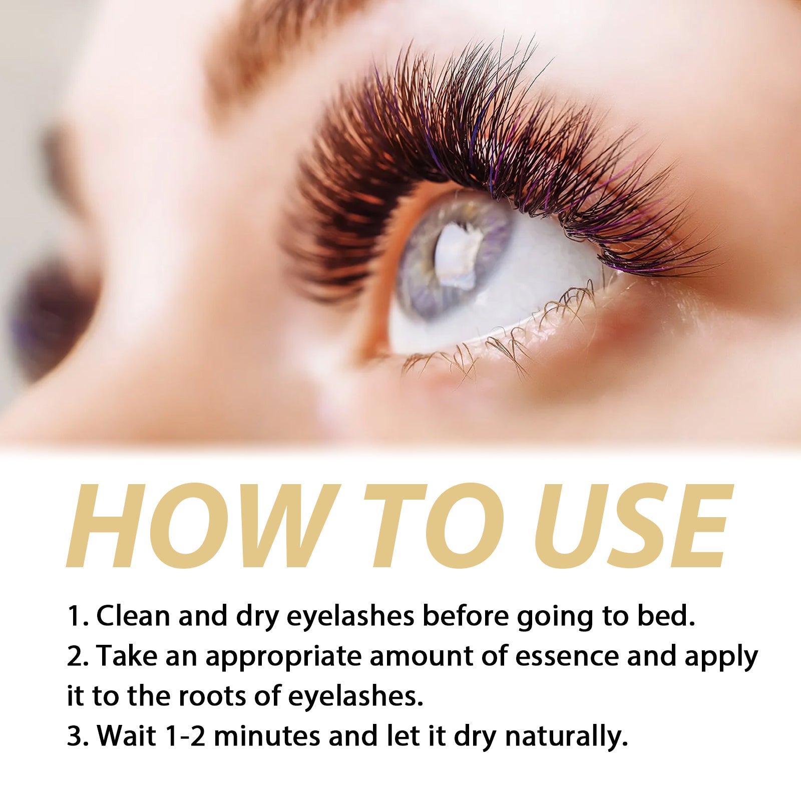 Castor Oil Lash Growth Serum Natural Beautiful Voluminous Lashes