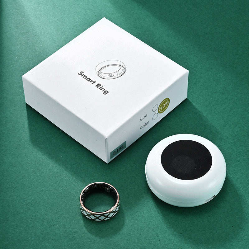 Health Smart Titanium Steel Ring Waterproof Blood Pressure Oxygen Sleep Movement Tracking Ring