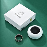 Health Smart Titanium Steel Ring Waterproof Blood Pressure Oxygen Sleep Movement Tracking Ring
