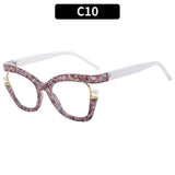 Anti-blue Light Women's Thick Pearl Glasses