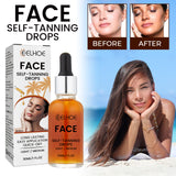 Face Self-Tanning Drops, Natural Bronzer Moisturizing Skin