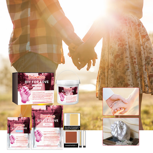 Couples Hand Model Clone Powder, DIY Gift 3D Hand Model Crafts Creative Home Decoration