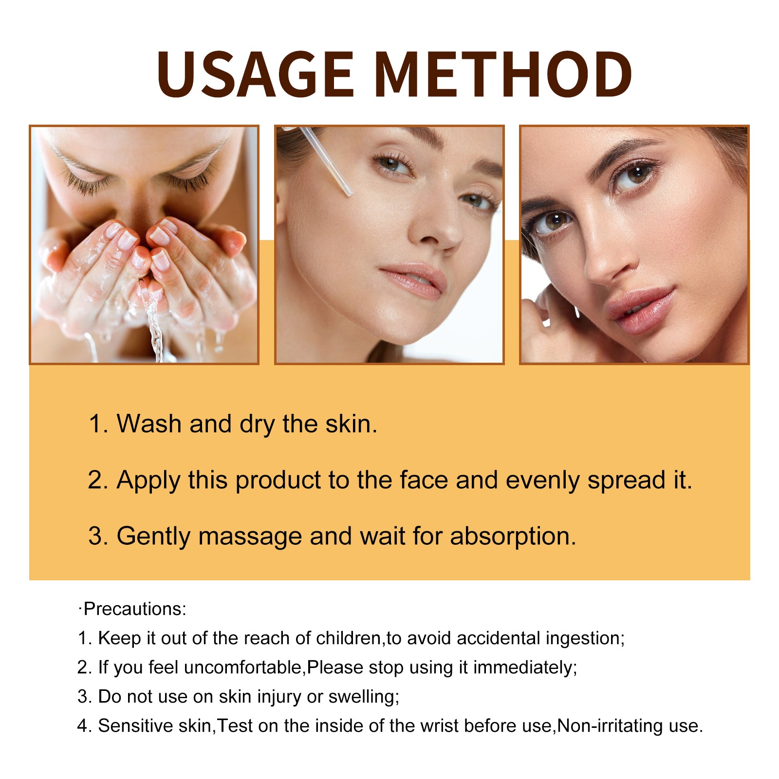 Face Self-Tanning Drops, Natural Bronzer Moisturizing Skin