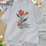 Don't Look Away From Palestine Flowers T-shirt