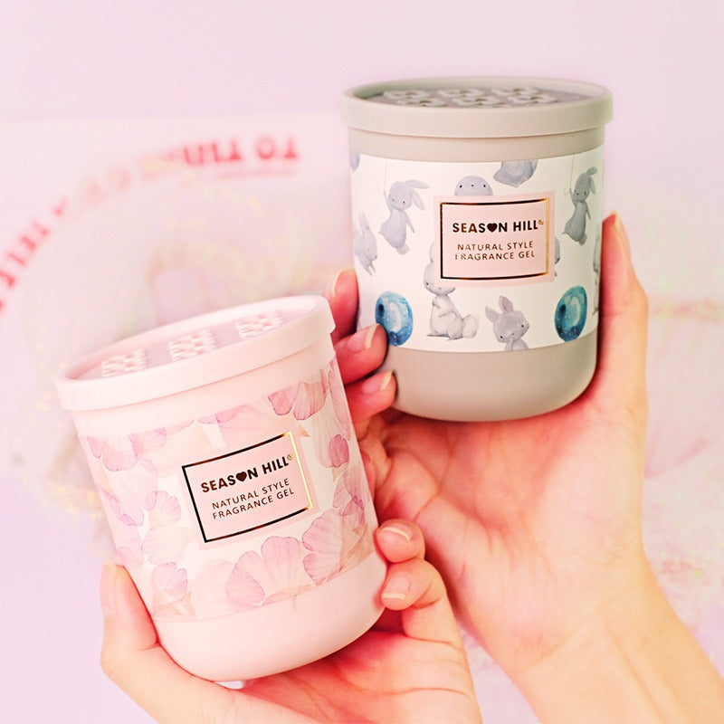 Car Balm Solid Perfume No-Heat Aromatherapy for Bathroom Kitchen Bedroom Air Freshener Cute Car Incense