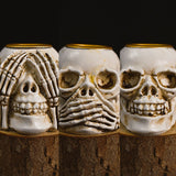 Skeleton Yoga Figurine Decoration Ornaments Skull Small Halloween Decorations