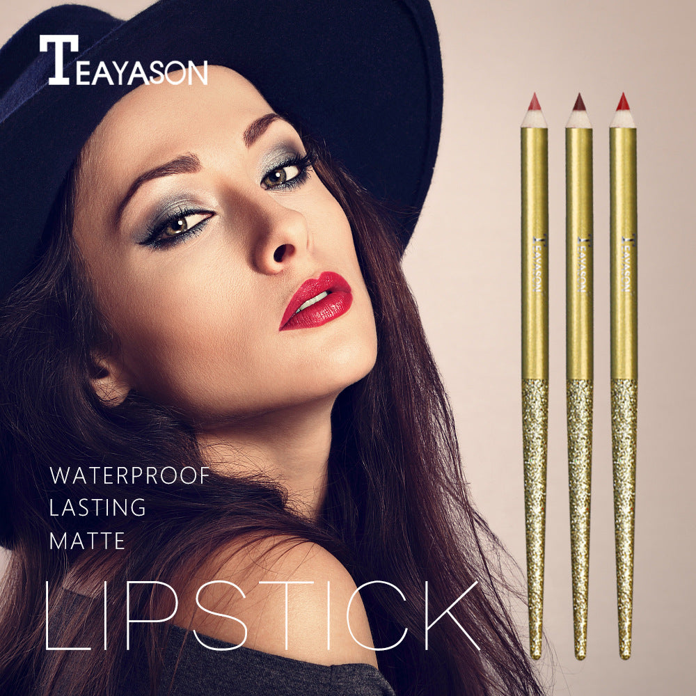 Matte Lip Liner Long Lasting Vampire Nude Pink Red Lipstick Lip Pencil