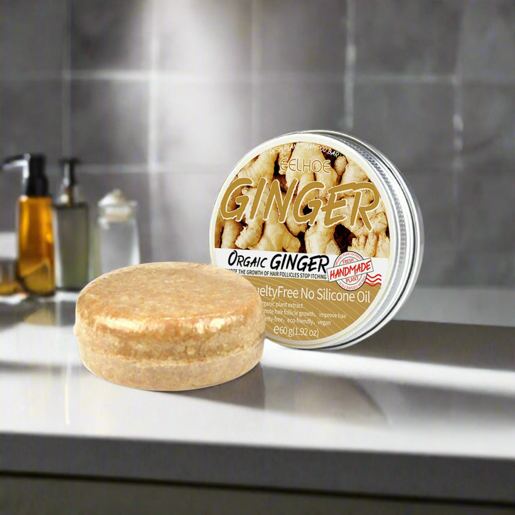Ginger Shampoo Bar Anti-Loss Hair Care Moisturizing Scalp Shampoo Bar