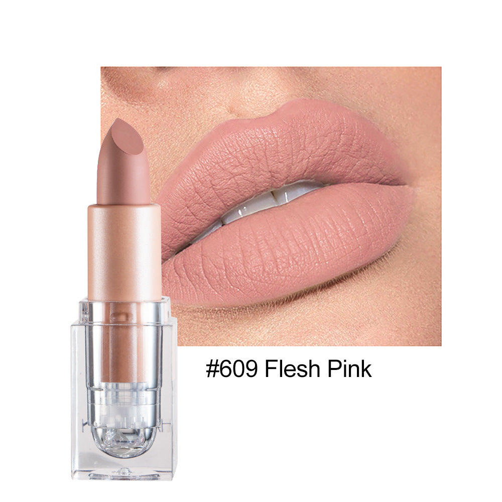 Silky Ice Cube Matte Lipstick 12 Color Lipstick Nude Long Lasting Colors
