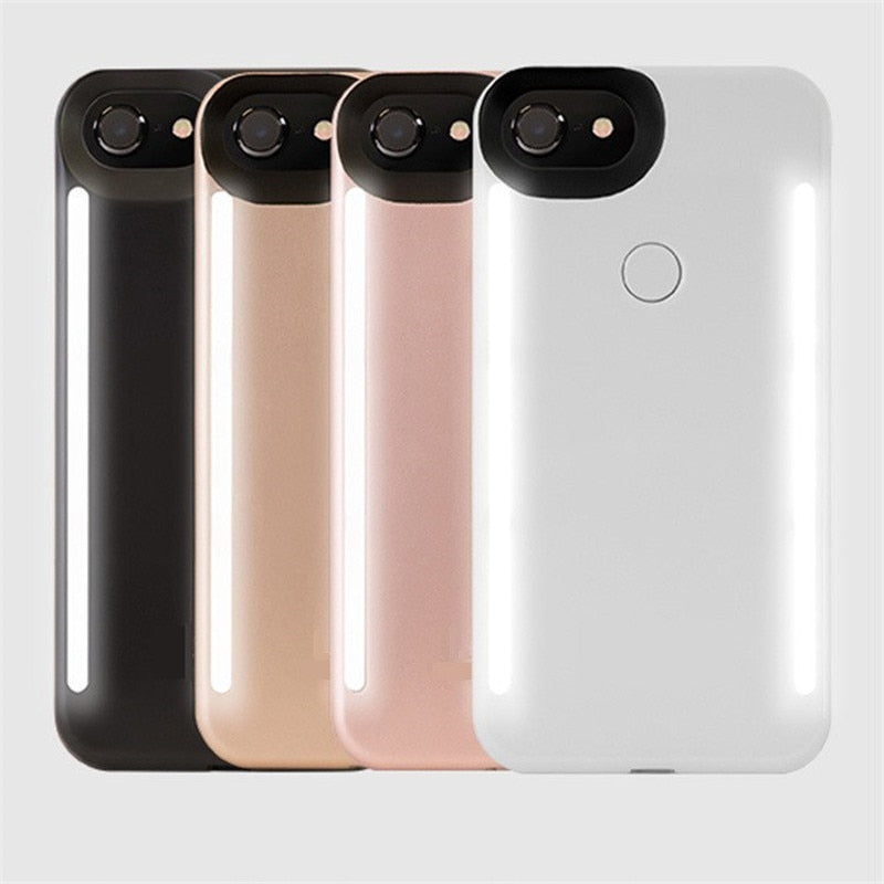 Light Up Selfie Flash Phone Case For iPhone XS MAX XR 11 Pro X XS 6 6s 7 8 Plus Anti-fall 3 Generations for iPhone
