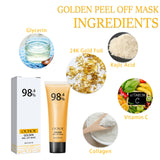 24k Gold Peel Mask Deeply Cleanses The Skin Of Blackheads, Pimples, Delicate Pores And Tightens Skin