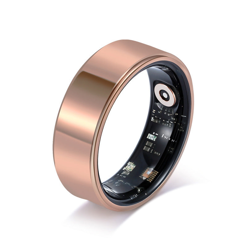 Health Smart Titanium Steel Ring Waterproof Blood Pressure Oxygen Sleep Movement Tracking Ring