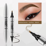 Eyeliner and eyebrow pencil 2 in 1