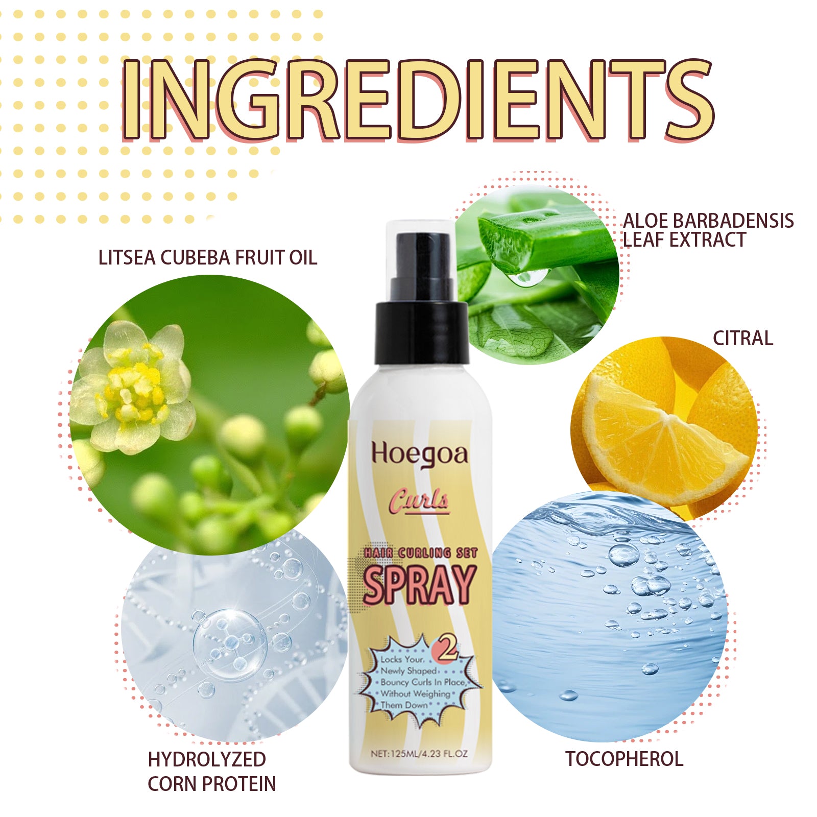 Hair Care Set for Curls, Moisturizing Hair Curly Styling Moisturizing Leave-In Hair Care