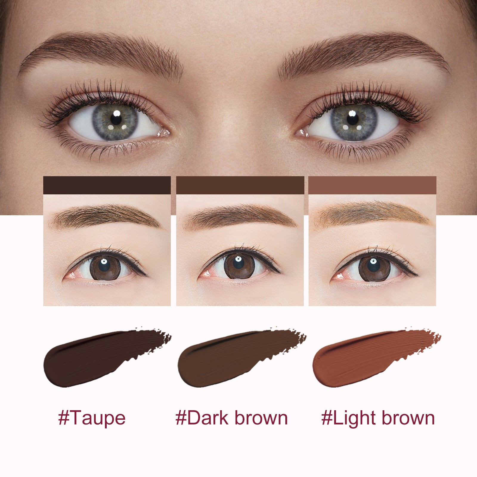 Multifunctional Eyebrow Set, Filling Shaping Brush Tinted Eyebrows Smooth Eye Brow Makeup Set