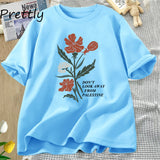 Don't Look Away From Palestine Flowers T-shirt