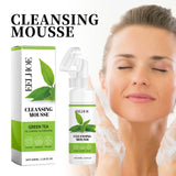 Green Tea Cleansing Mousse, A Deep Cleansing Facial Cleanser With Refreshing Oil Control And Wrinkle Reduction