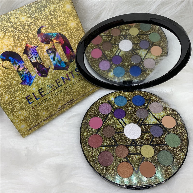 19-color Star Eyeshadow Nude Makeup Palette, High-quality Urban Decay Elements Eyeshadow, Matte & Shimmery Durable Waterproof Formula