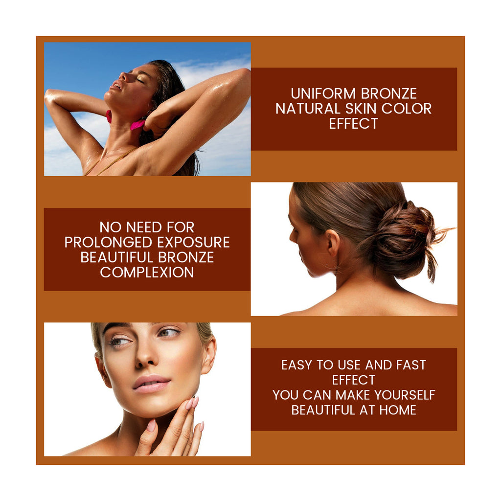 Face Self-Tanning Drops, Natural Bronzer Moisturizing Skin