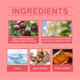 Amber Fruity Plum Body Perfume Spray, Light Fragrance with Natural Fresh And Non Greasy Formula