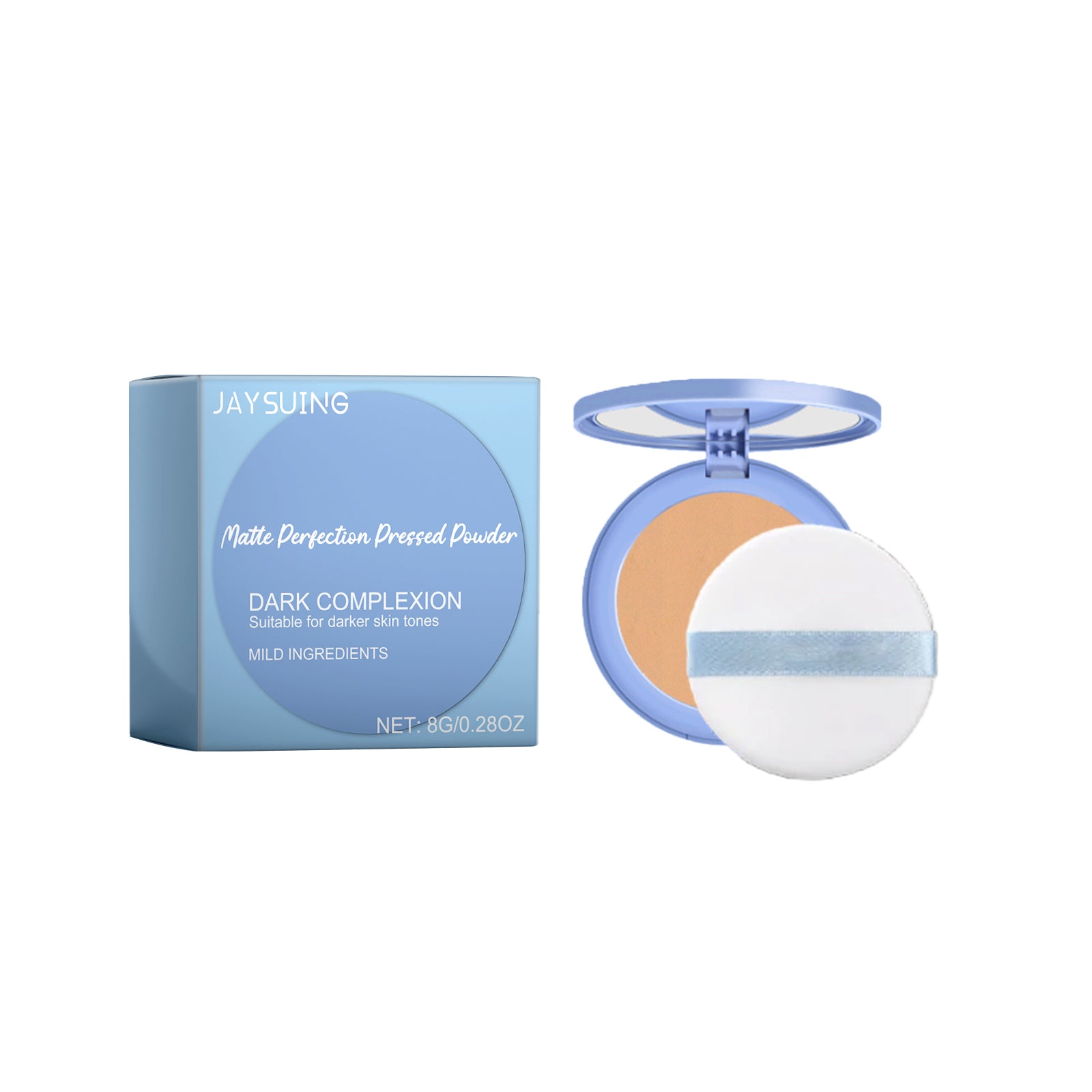 Matte Perfection Makeup Setting Powder, Lightweight Lavender Setting Powder for Delicate Skin Waterproof Oil Control And Brightening
