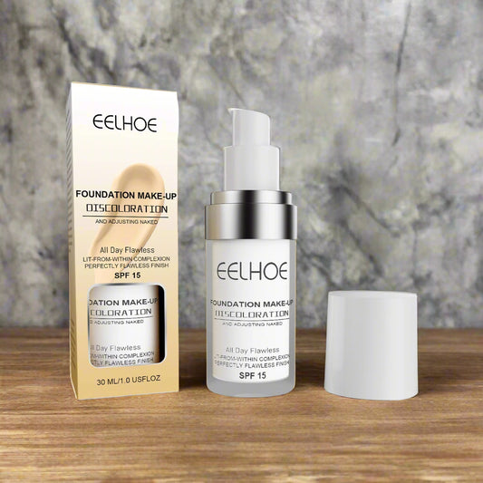 Color Change Liquid Foundation Long-Lasting Moisturizing, Warming, Brightening And Clear Natural Complexion