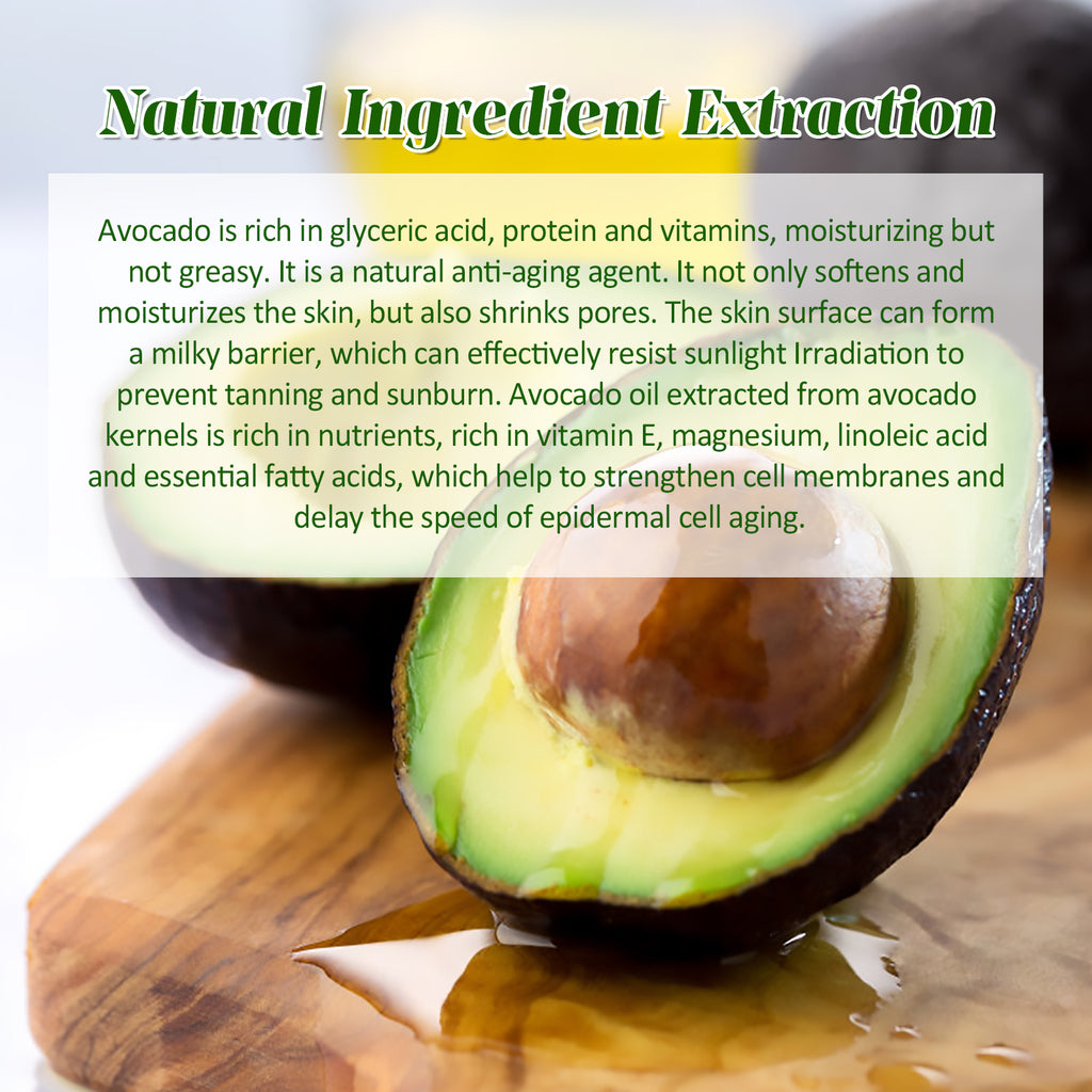 Avocado Hydration Serum, Brightening Facial Tone, Lightening Fine Lines, Moisturizing Skin Essence