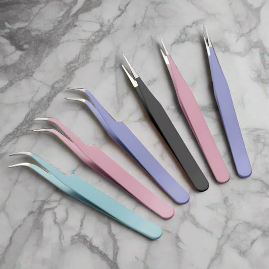 Adorable Pastel Macaron Tweezers for Lashes, Makeup, Skincare, Crafts