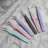 Adorable Pastel Macaron Tweezers for Lashes, Makeup, Skincare, Crafts