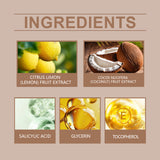 Natural Coconut Foam Cleanser, Refreshing Gentle Pore Cleanser with Brush