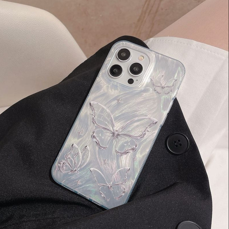 Feathered Butterfly Phone Cover for Apple 15 Promax iPhone Case 11 New iPhone 14 Premium 13/12