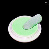 Reflective Nail Powder Shiny Dust Glow In The Dark Sparkling Pigment Fluorescent Nail Art