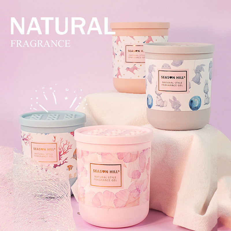 Car Balm Solid Perfume No-Heat Aromatherapy for Bathroom Kitchen Bedroom Air Freshener Cute Car Incense