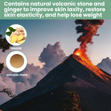 Volcanic Stone Body Shaping Ball with Ginger Extract, Massage The Body To Tighten The Belly, Beauty Slimming Stone