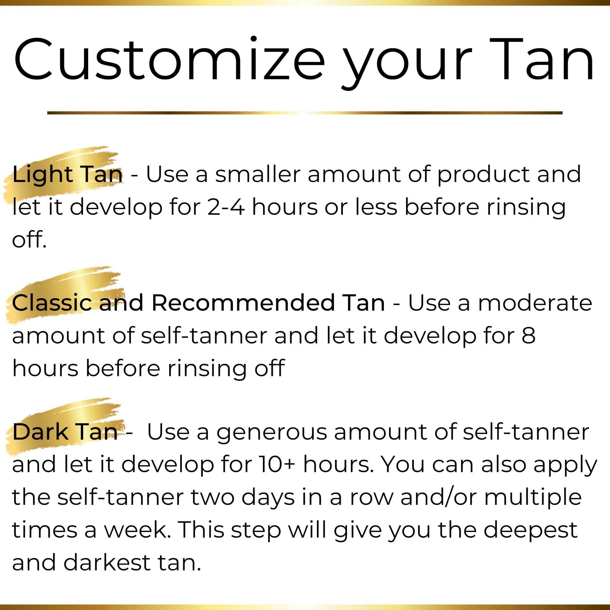 Premium Self Tanner