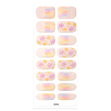Gel Nail Art Patches Semi-Cured UV Light Nail Stickers Waterproof 16 Patch Sets with Many Designs Halloween Christmas Nail Art