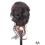 Messy Curly Hair Bun Clip Hair Extensions Claw Clip