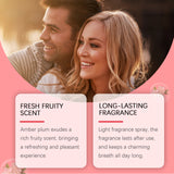 Amber Fruity Plum Body Perfume Spray, Light Fragrance with Natural Fresh And Non Greasy Formula