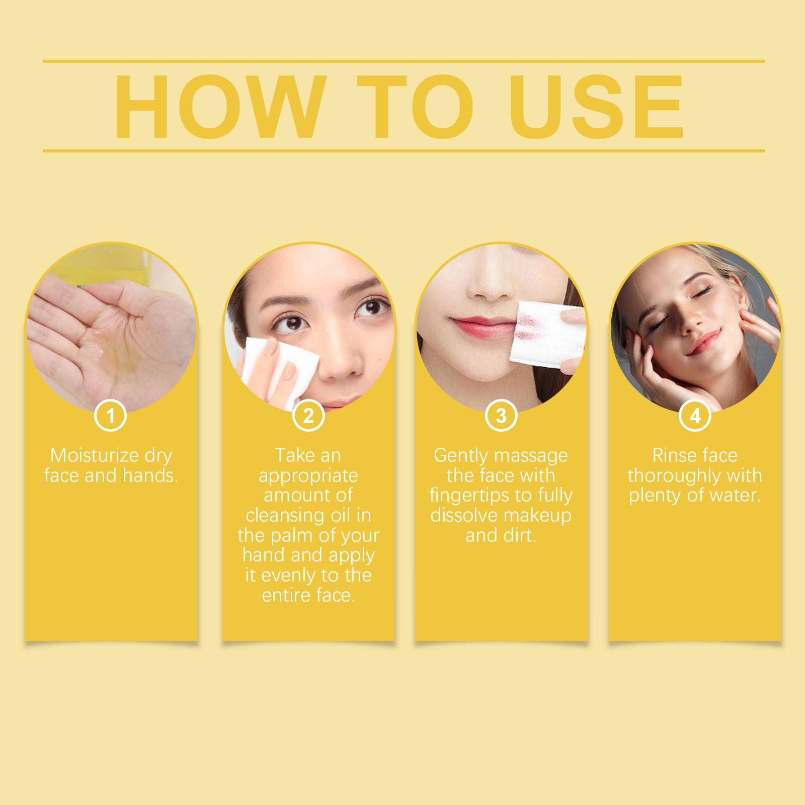 Ginger Lemon Cleansing Oil, Remove Makeup and Clean Pores Gentle, Refreshing Cleansing Oil