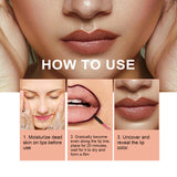 Peel Off Lip Liner, Plump Lip Lines, Show Lip Color Without Makeup Peeling Lip Liner