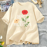 Don't Look Away From Palestine Flowers T-shirt