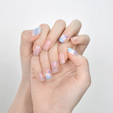 Gel Nail Art Patches Semi-Cured UV Light Nail Stickers Waterproof 16 Patch Sets with Many Designs Halloween Christmas Nail Art