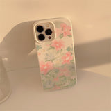 Vintage Garden Oil Painting Phone Cover for iPhone 15 Phone Case 14 Art 13Pro Silicone Max