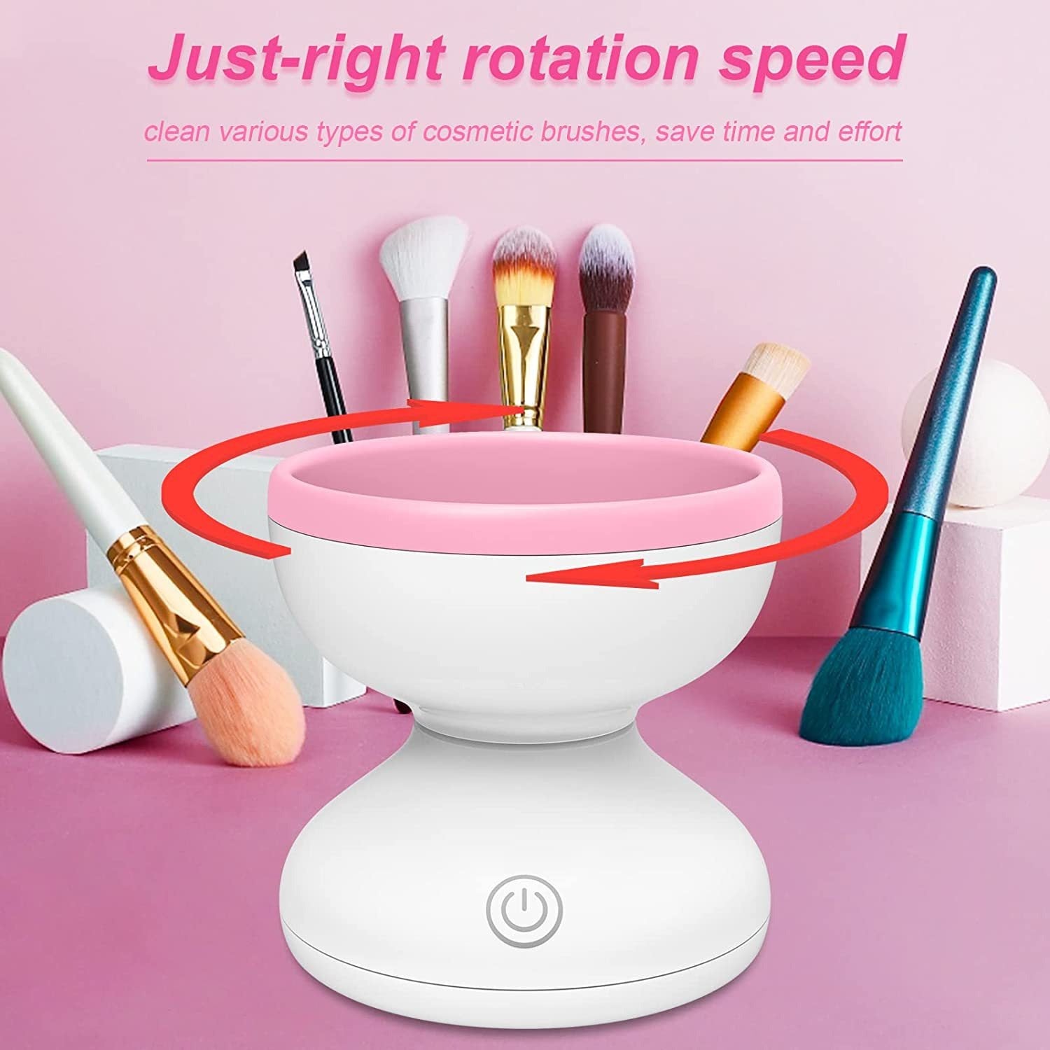 Makeup Brush Automatic Brush Cleaner Rechargeable Makeup Brush Cleaning Bowl
